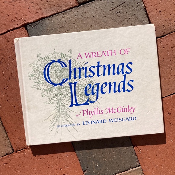 A Wreath of Christmas Legends Holiday Book Illustrated Snowflake Bethlehem - Picture 1 of 13